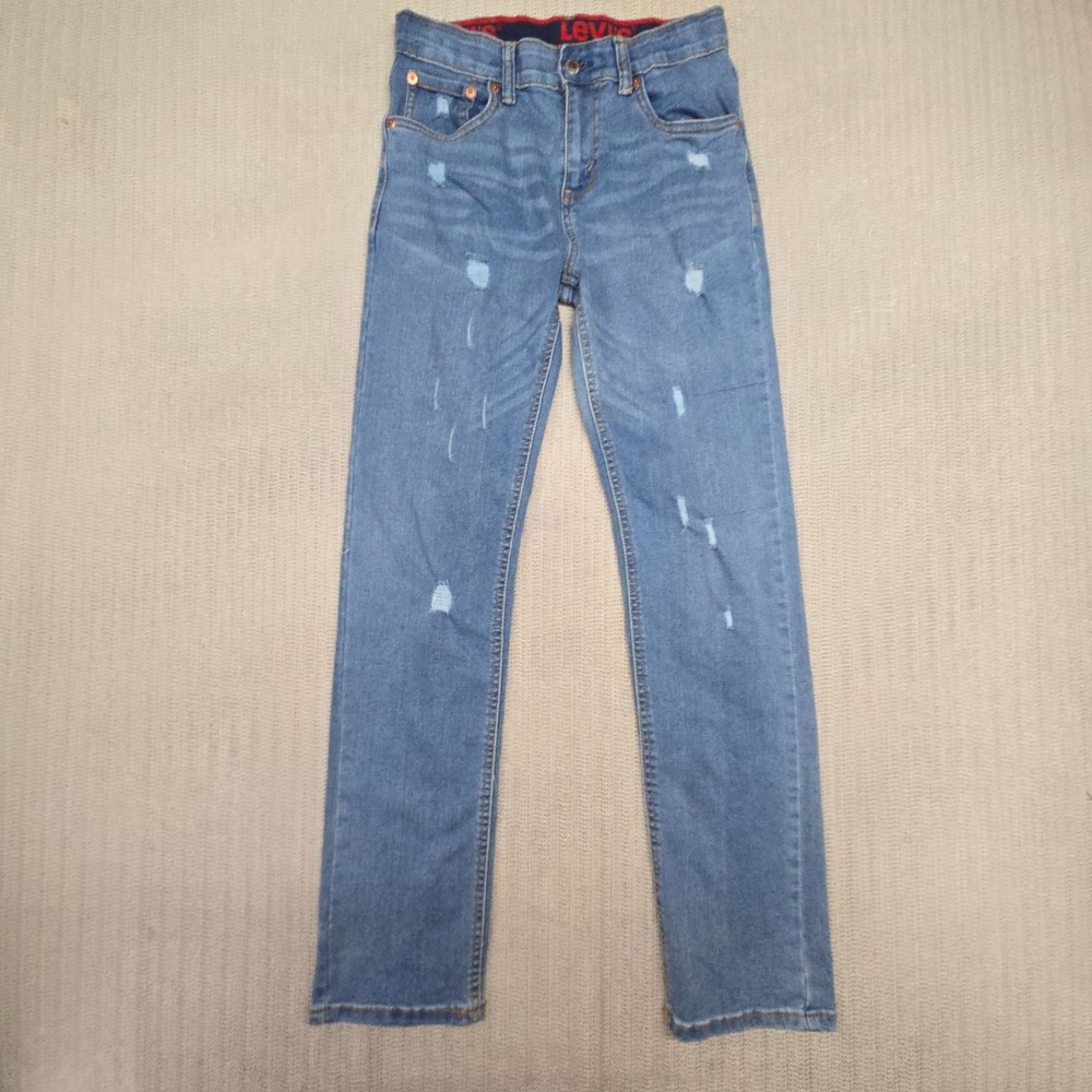 Levi's 514 Boys Jeans Youth 18 REG 29x31 Blue Denim Straight Leg Pants Denim